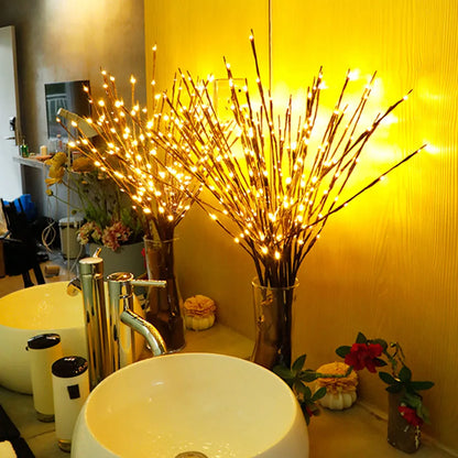 LED Branch Lights Christmas Wedding Party Decor Branch Lamp
