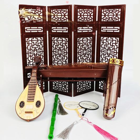 Chinese Style Retro Bjd Doll Musical Instrument Toy Gift