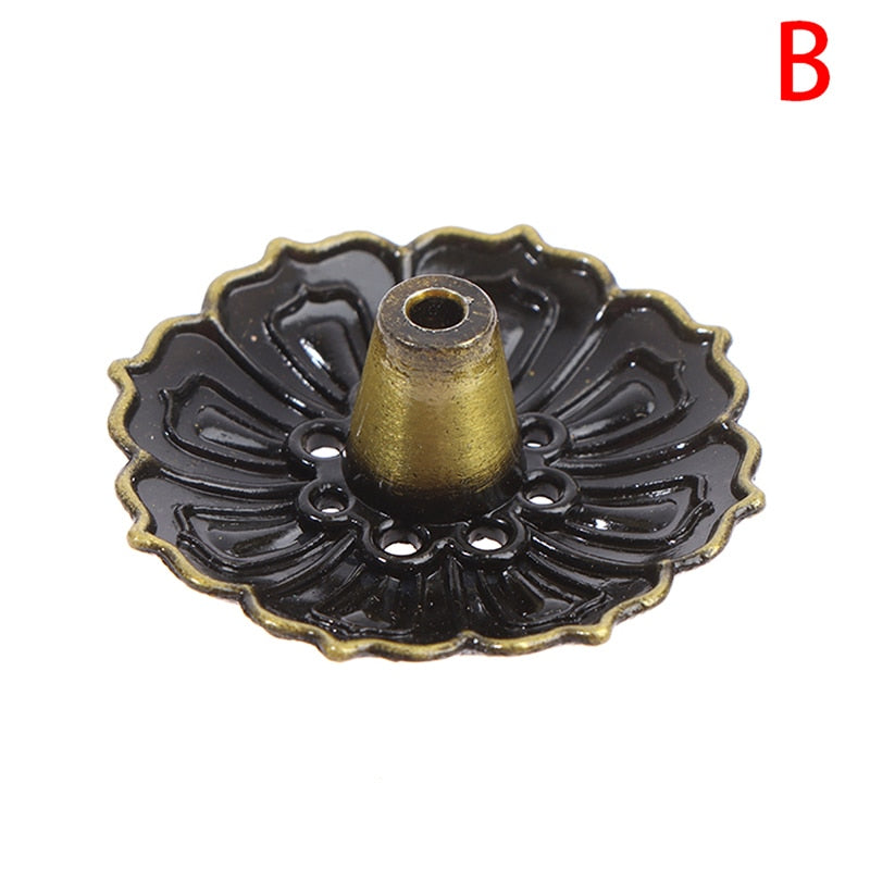 Incense Burner Stick Buddhism Lotus Holder Plate