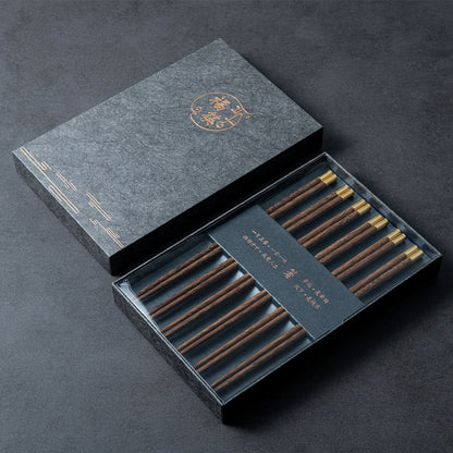 Premium Natural Red SandalWood Chinese Chopsticks Gift Box