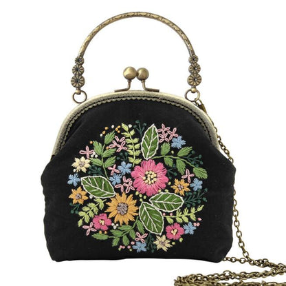 3D DIY Handmade Ribbon Embroidery Bag