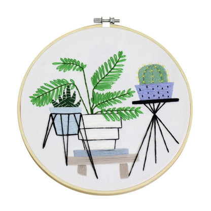 DIY Flowers Stamped Embroidery Starter Kit