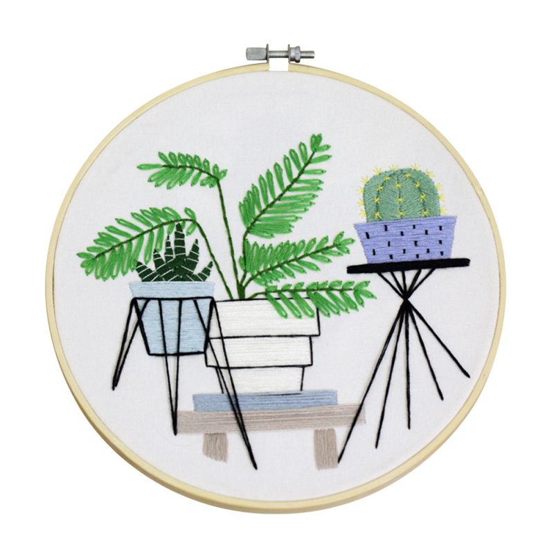 DIY Flowers Stamped Embroidery Starter Kit