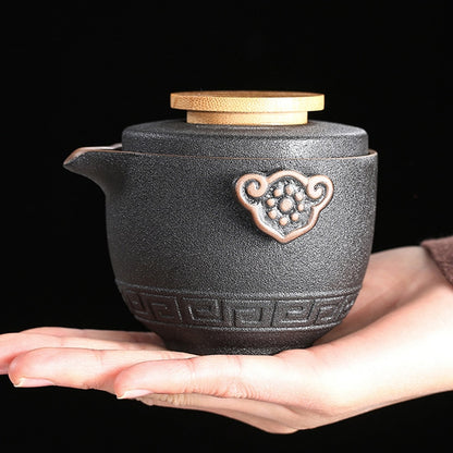 Chinese Ceramic Travel Kung Fu Tea Set