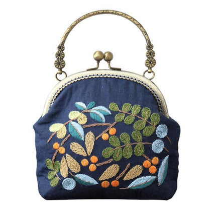 3D DIY Handmade Ribbon Embroidery Bag