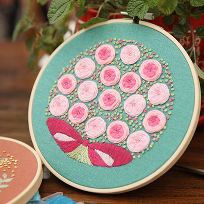 DIY Flowers Stamped Embroidery Starter Kit
