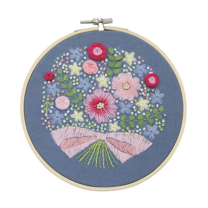 DIY Flowers Stamped Embroidery Starter Kit