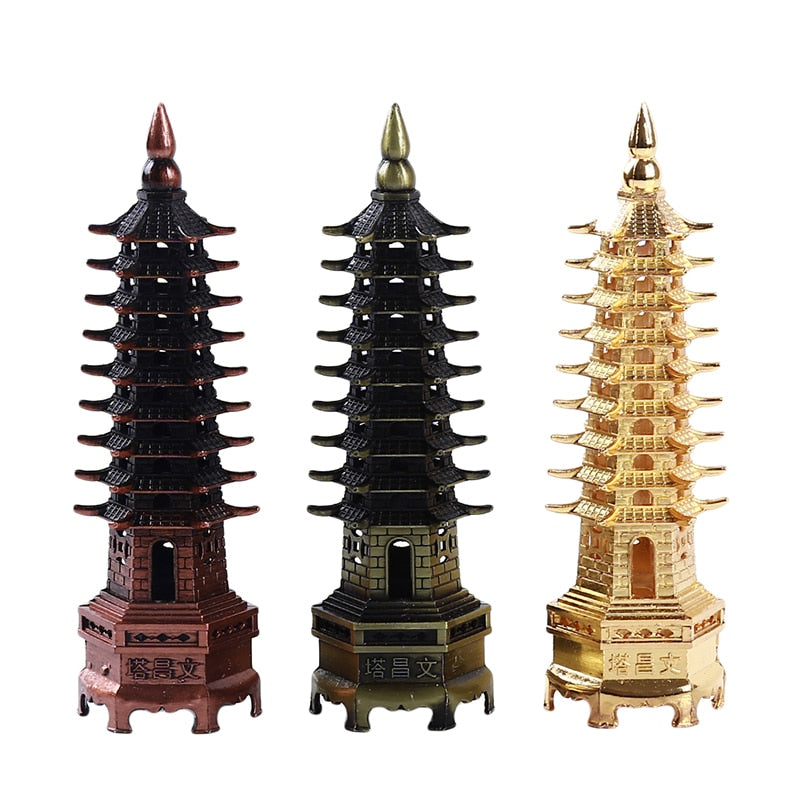 Zinc Alloy Feng Shui Wen Chang Pagoda For Education And Career