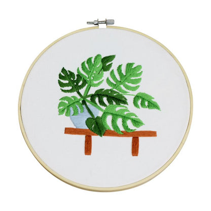 DIY Flowers Stamped Embroidery Starter Kit