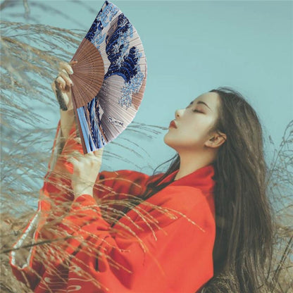 Chinese Summer Vintage Bamboo Folding Fan