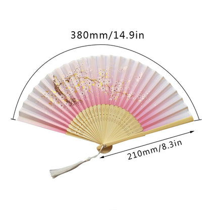 Chinese Summer Vintage Bamboo Folding Fan