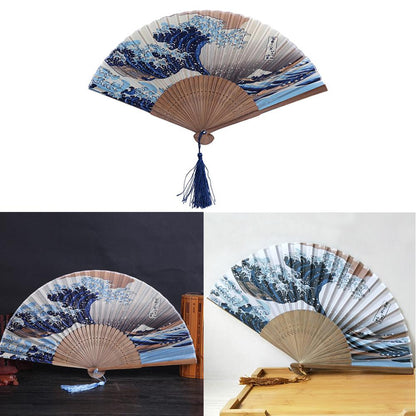 Chinese Summer Vintage Bamboo Folding Fan