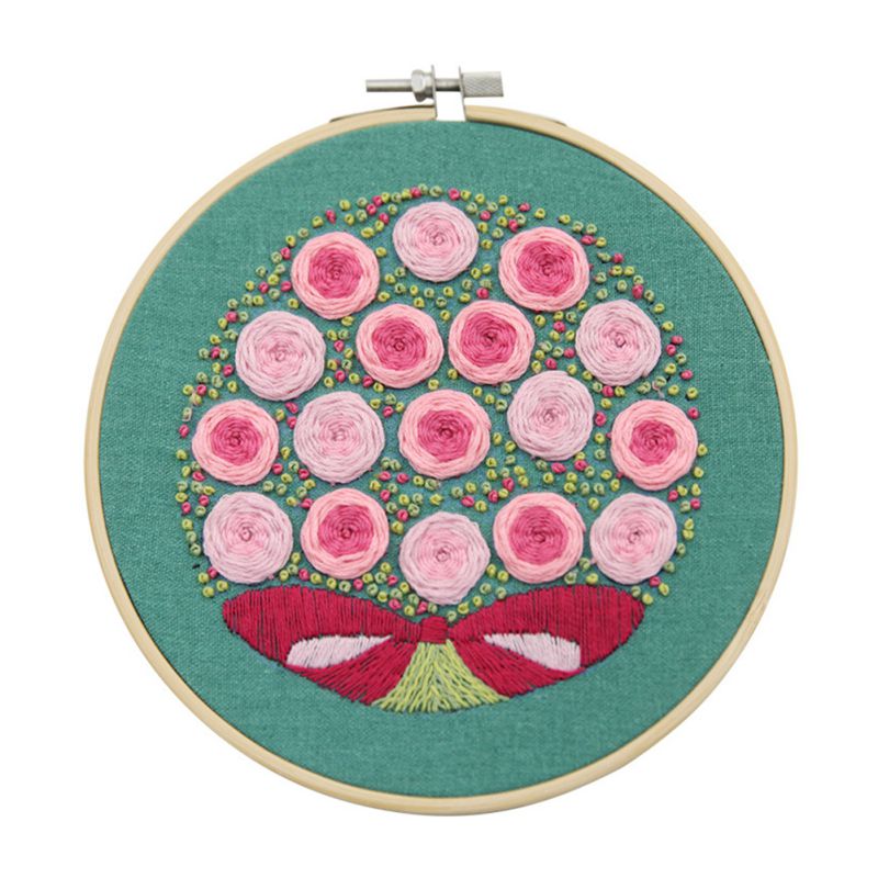 DIY Flowers Stamped Embroidery Starter Kit