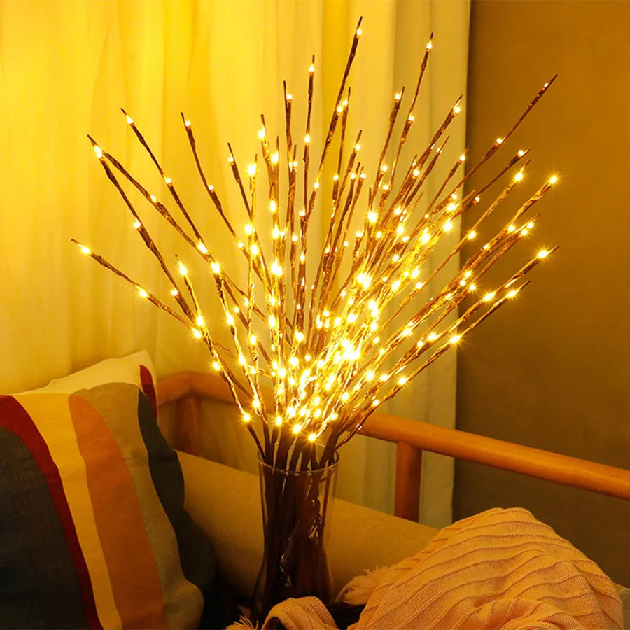 LED Branch Lights Christmas Wedding Party Decor Branch Lamp