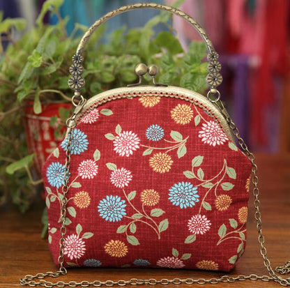 3D DIY Handmade Ribbon Embroidery Bag