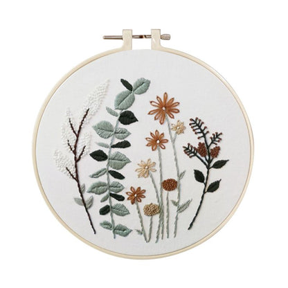 DIY Flowers Stamped Embroidery Starter Kit