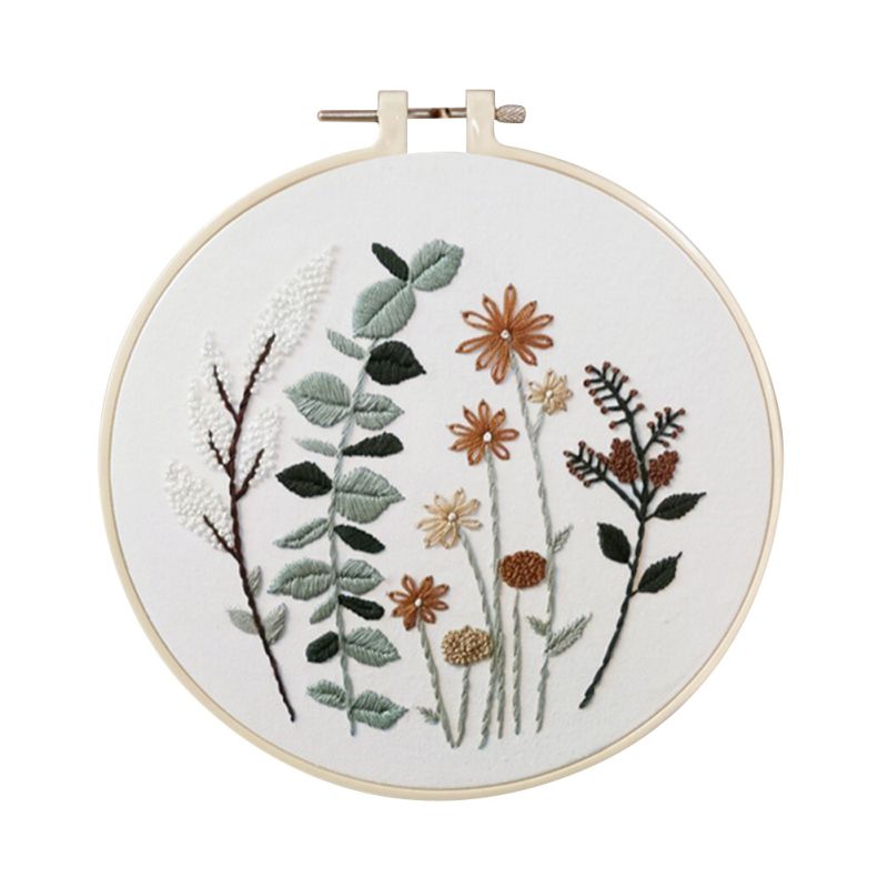 DIY Flowers Stamped Embroidery Starter Kit