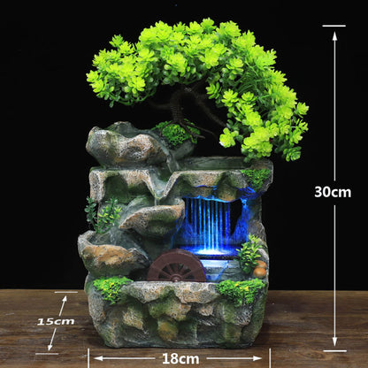 Resin Crafts Feng Shui Fountain Home Office Decor
