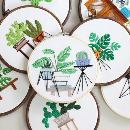 DIY Flowers Stamped Embroidery Starter Kit