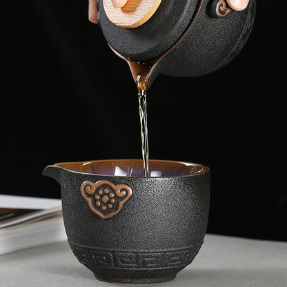 Chinese Ceramic Travel Kung Fu Tea Set