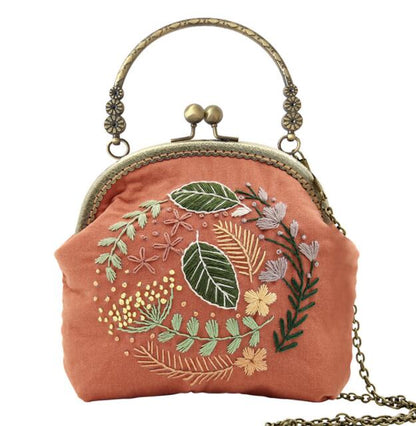 3D DIY Handmade Ribbon Embroidery Bag