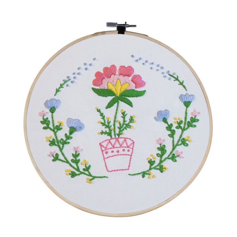 DIY Flowers Stamped Embroidery Starter Kit
