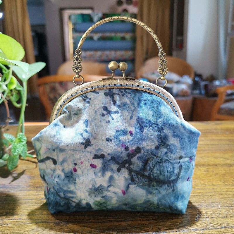 3D DIY Handmade Ribbon Embroidery Bag