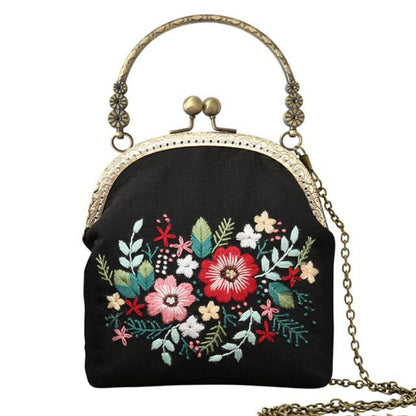 3D DIY Handmade Ribbon Embroidery Bag