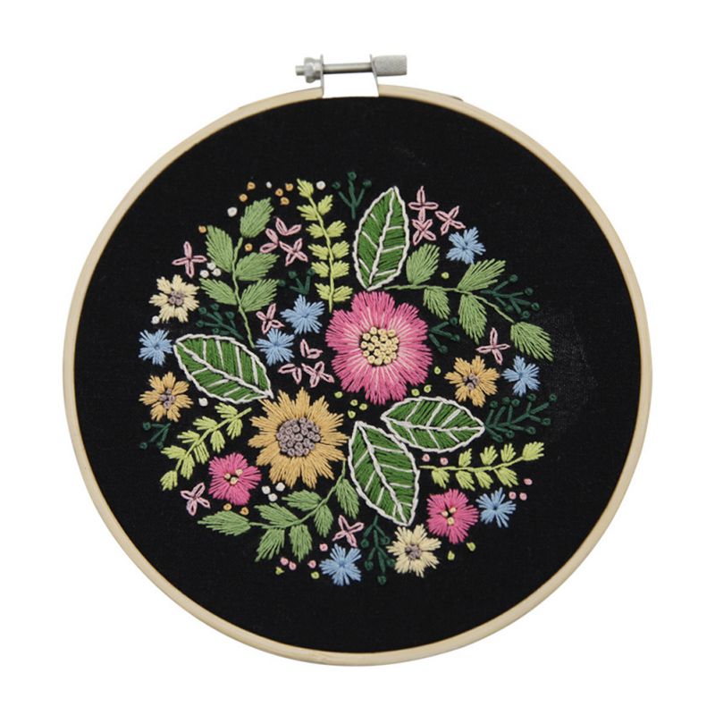 DIY Flowers Stamped Embroidery Starter Kit