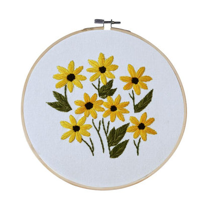DIY Flowers Stamped Embroidery Starter Kit