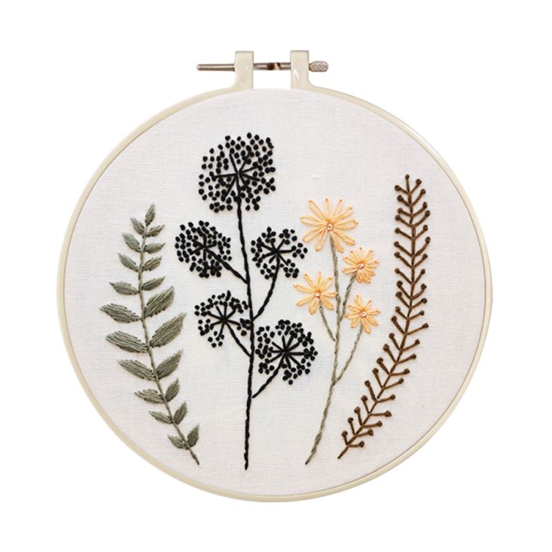 DIY Flowers Stamped Embroidery Starter Kit