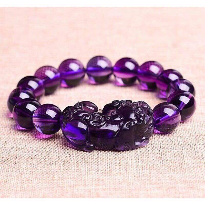 Feng Shui Mens Lucky Prayer Beads Pixiu Bracelet