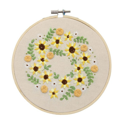 DIY Flowers Stamped Embroidery Starter Kit