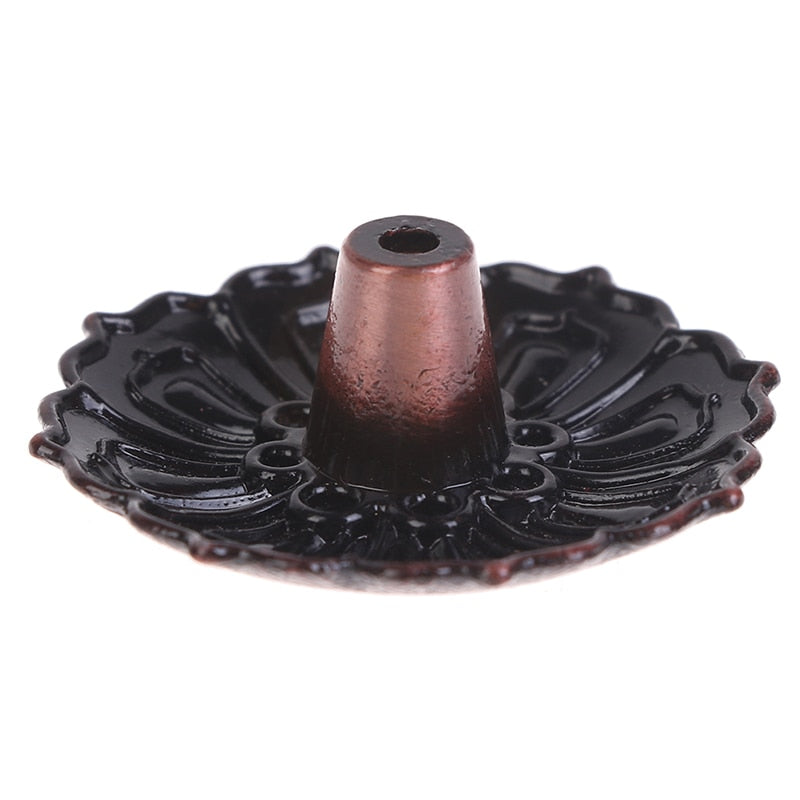 Incense Burner Stick Buddhism Lotus Holder Plate