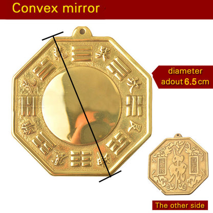 Chinese Feng Shui Bagua Yinyang Copper Mirror