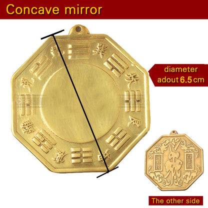 Chinese Feng Shui Bagua Yinyang Copper Mirror