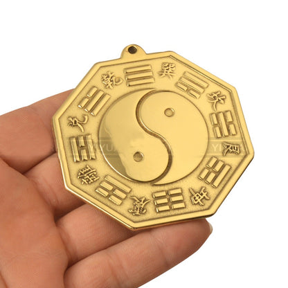 Chinese Feng Shui Bagua Yinyang Copper Mirror