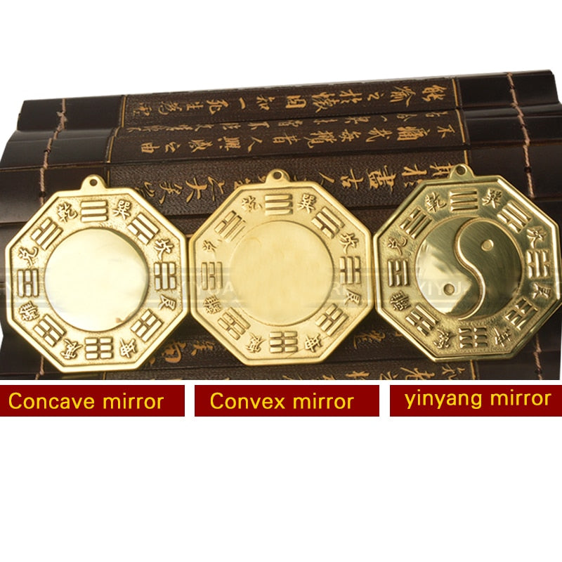Chinese Feng Shui Bagua Yinyang Copper Mirror