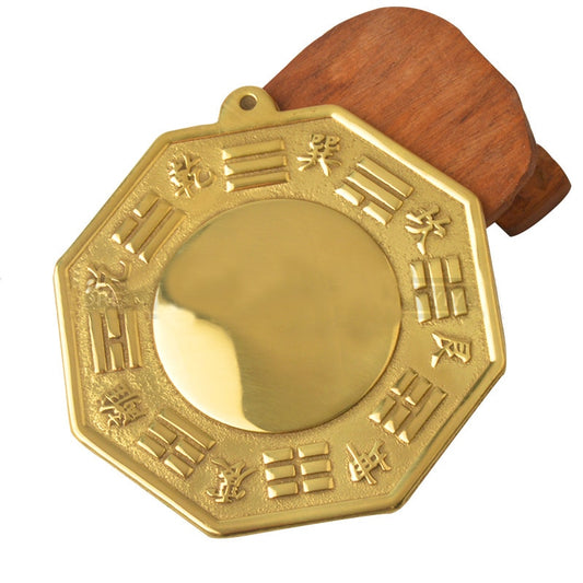 Chinese Feng Shui Bagua Yinyang Copper Mirror
