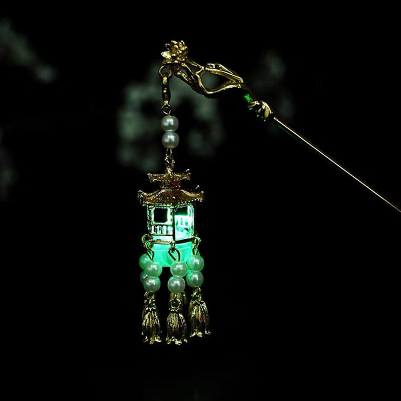 Palace Lantern Hairpin Pendant Jewelry for Hanfu Dress