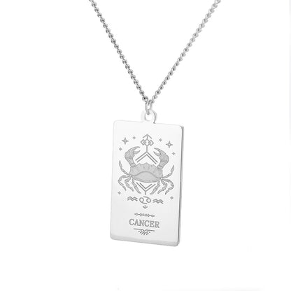 Zodiac Vintage Sign Necklace Constellation Chain