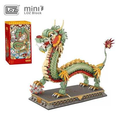 Chinese Dragon Mascot Mini Building Blocks