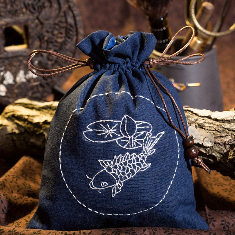 DIY Handmade Storage Bag Embroidery Kit