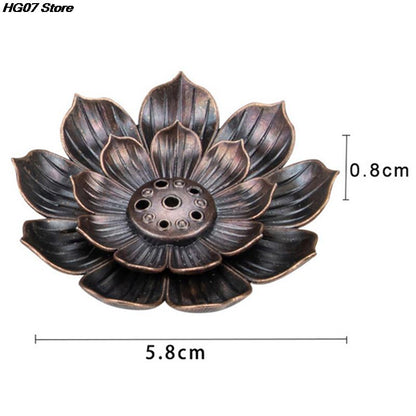 Incense Burner Stick Buddhism Lotus Holder Plate