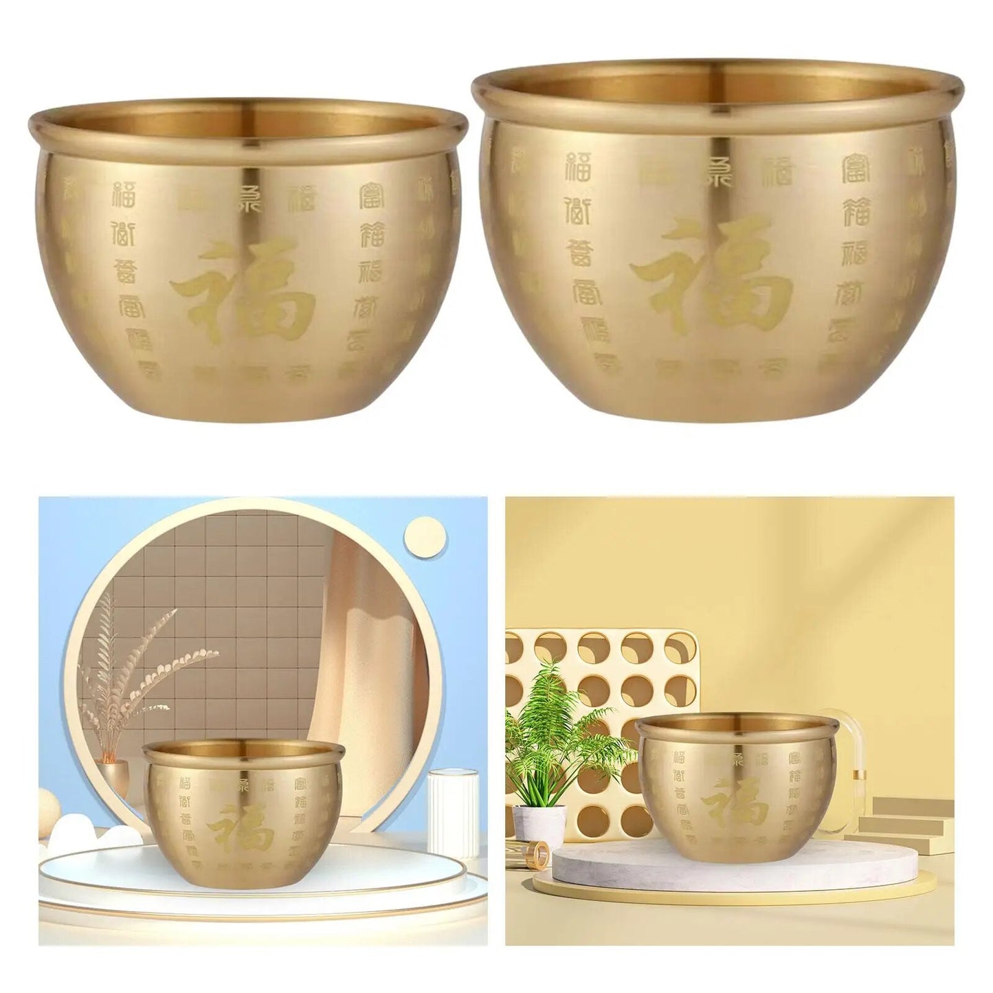 Feng Shui Treasure Pot Ornaments Decorations Home Luck