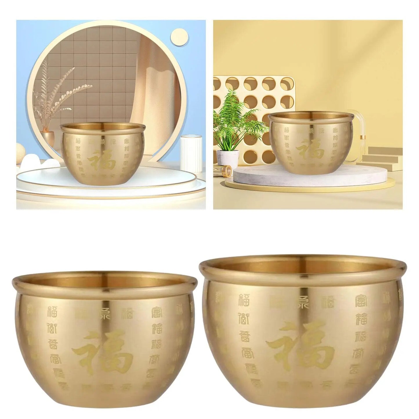 Feng Shui Treasure Pot Ornaments Decorations Home Luck