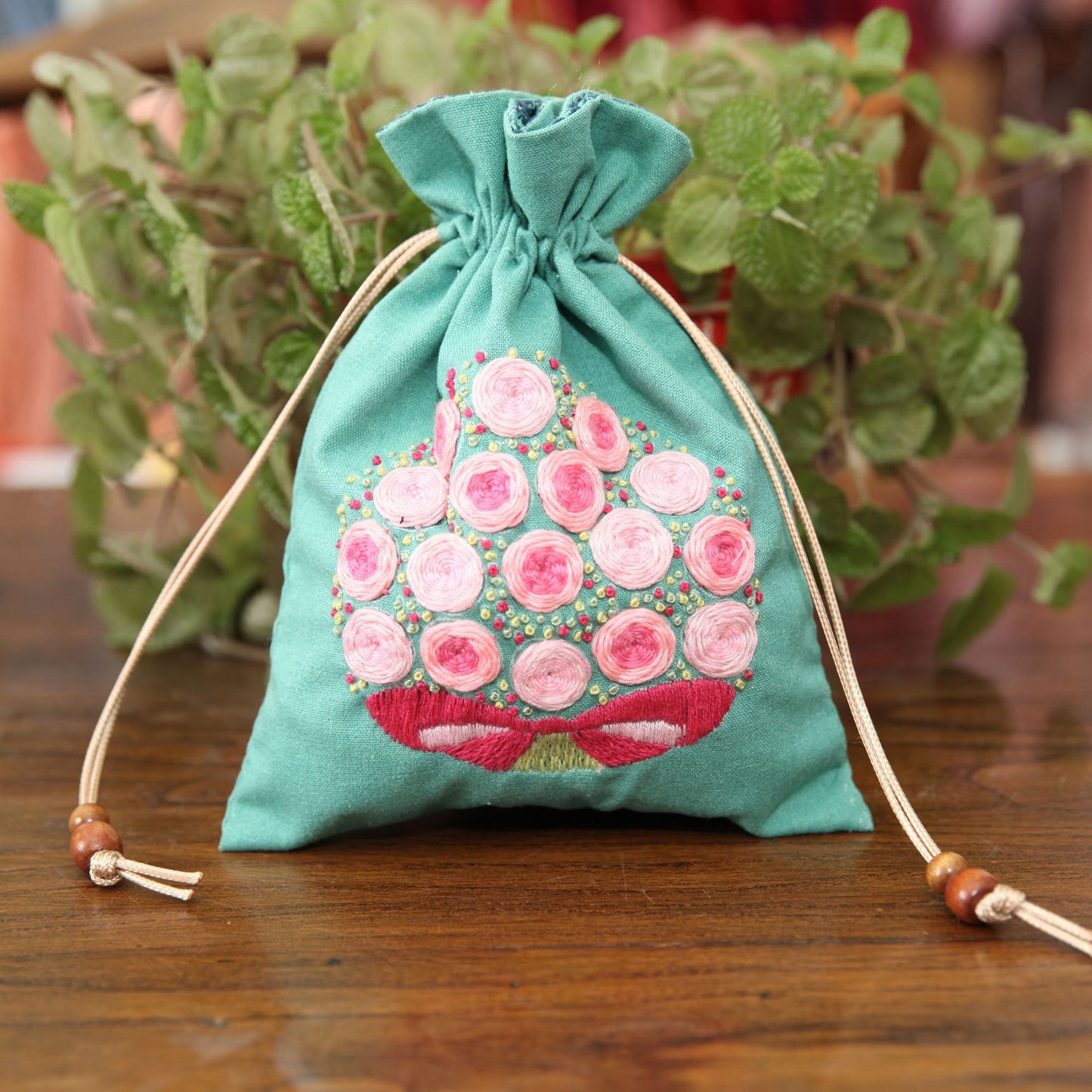 DIY Handmade Storage Bag Embroidery Kit