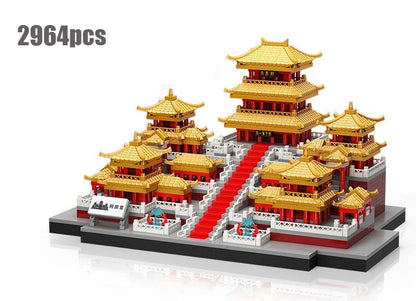 Chinese Ancient Palace Micro Building Blocks