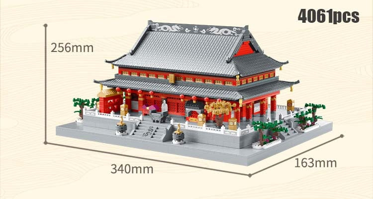 Chinese Ancient Palace Micro Building Blocks