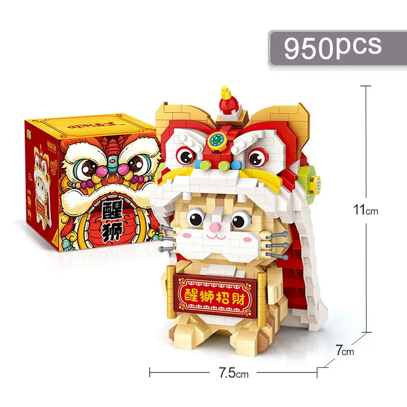 Most Creative Chinese Lion Dance Building Blocks
